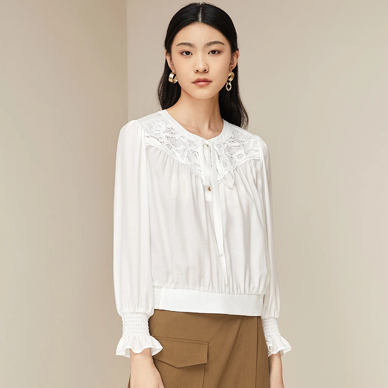 【达人专属】小个子百搭休闲长袖衬衫女143S4062