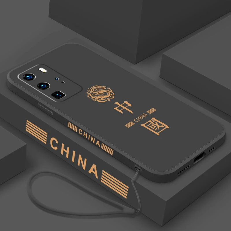 华为p40手机壳p40pro保护套p40pro+液态硅胶男女新款中国风防摔薄