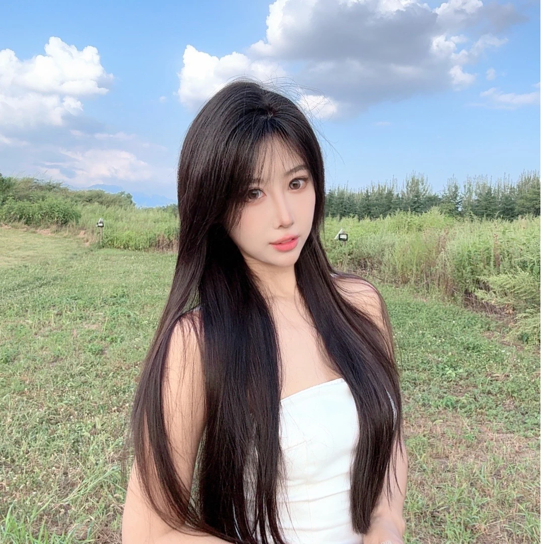 秋季氛围感高颅顶遮白发增发量递针蓬松真发超薄假发片