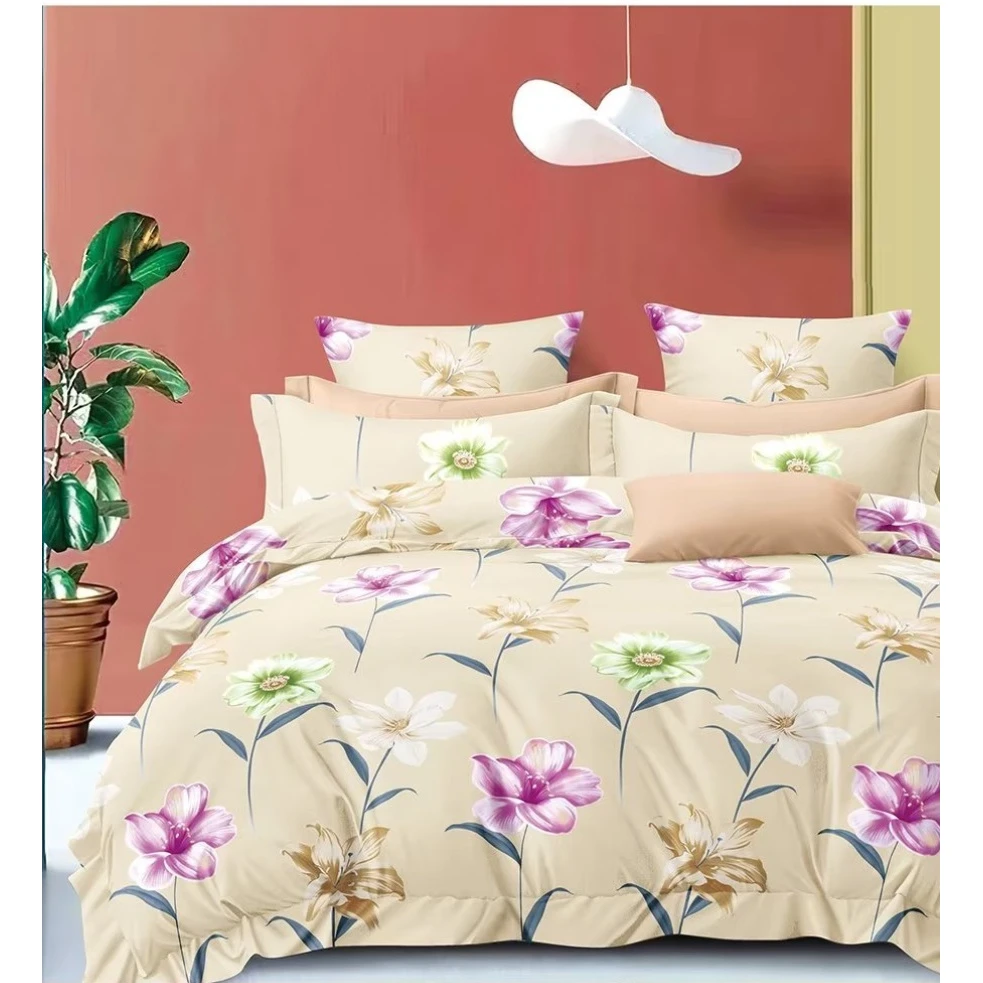 爱在花海-加密加厚精梳斜纹长绒棉-枕套：50cm*80cm