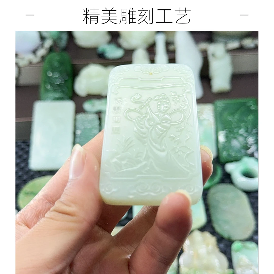 和田玉昭君出塞雕刻（展示品勿拍