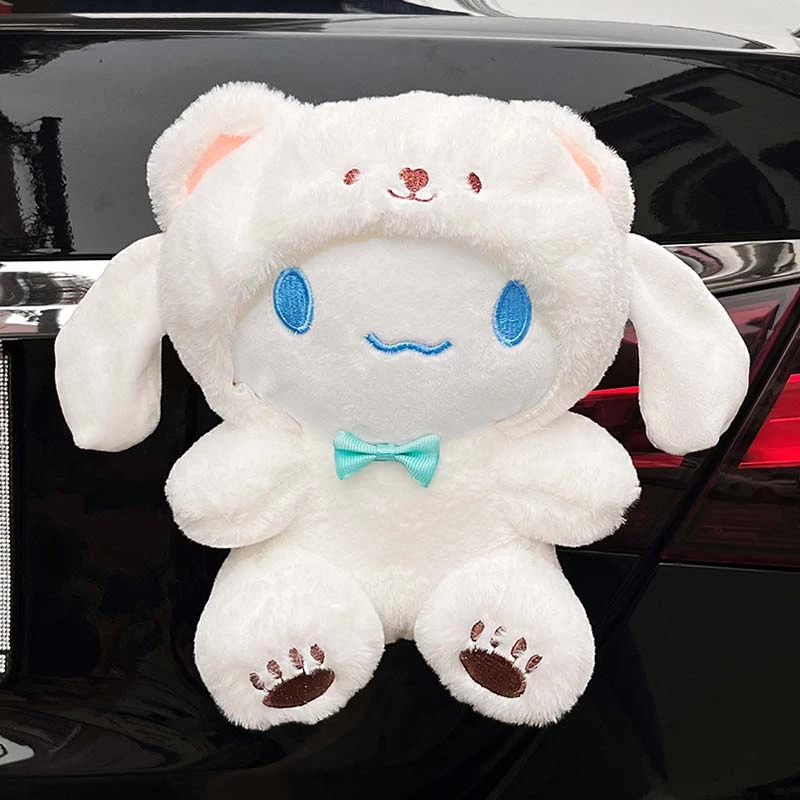 汽车尾部挂件车外毛绒玩偶可爱卡通网红后备箱屁股车尾挂饰公仔