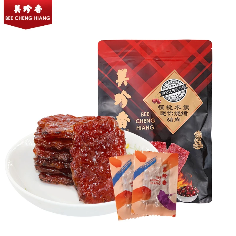 美珍香樱桃木熏烧烤猪肉100g/袋 非猪肉脯 肉干营养健康办公零食