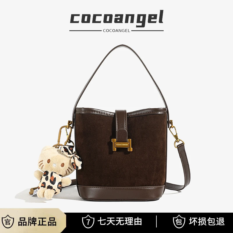 【COCO拿铁】潮流手提水桶包2024新款轻奢小众高级感时尚单肩斜挎包