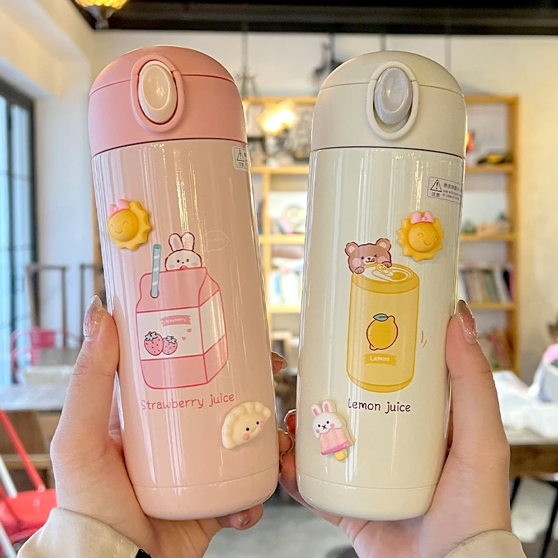 儿童保温杯上学专用幼儿园小学生男女孩子卡通可爱冬季不锈钢水壶