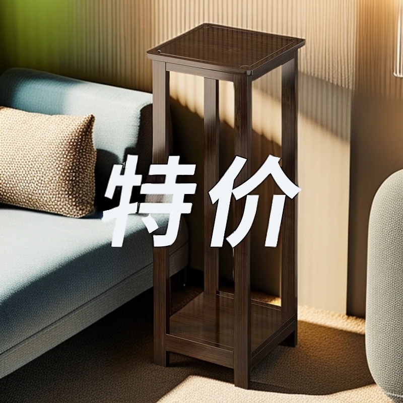 花架实木阳台边几多层落地式家用客厅中式花台多肉绿萝花盆架子