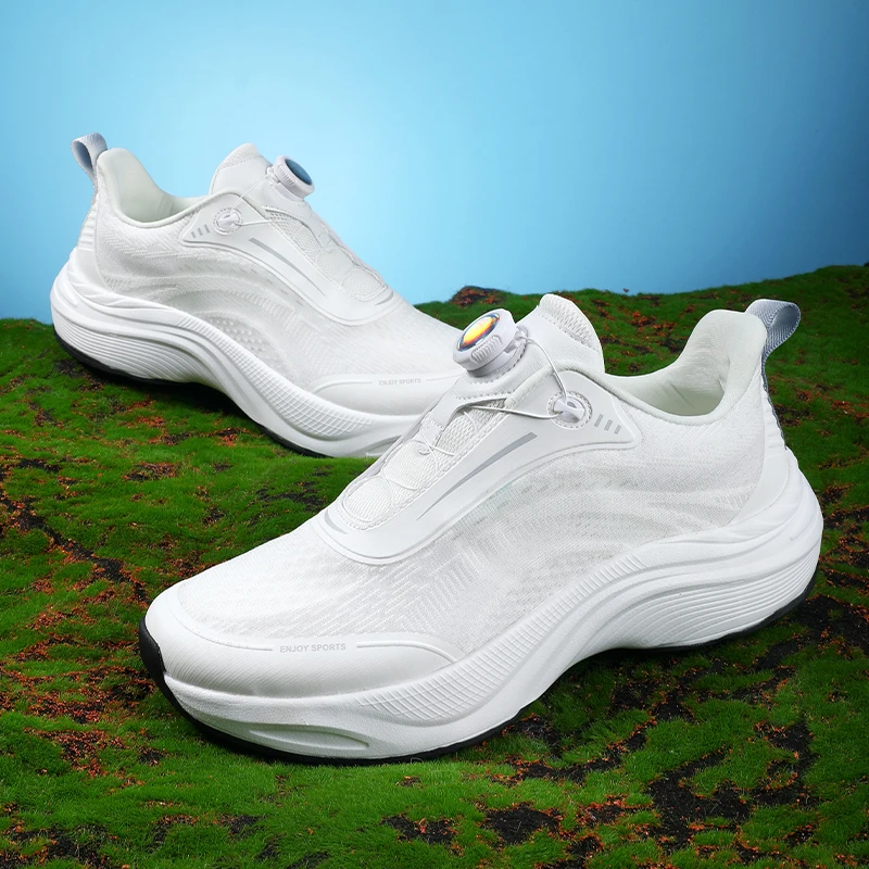 ABA夏季网面跑鞋休闲运动鞋防滑透气缓震舒适跑步鞋碳板鞋底百搭