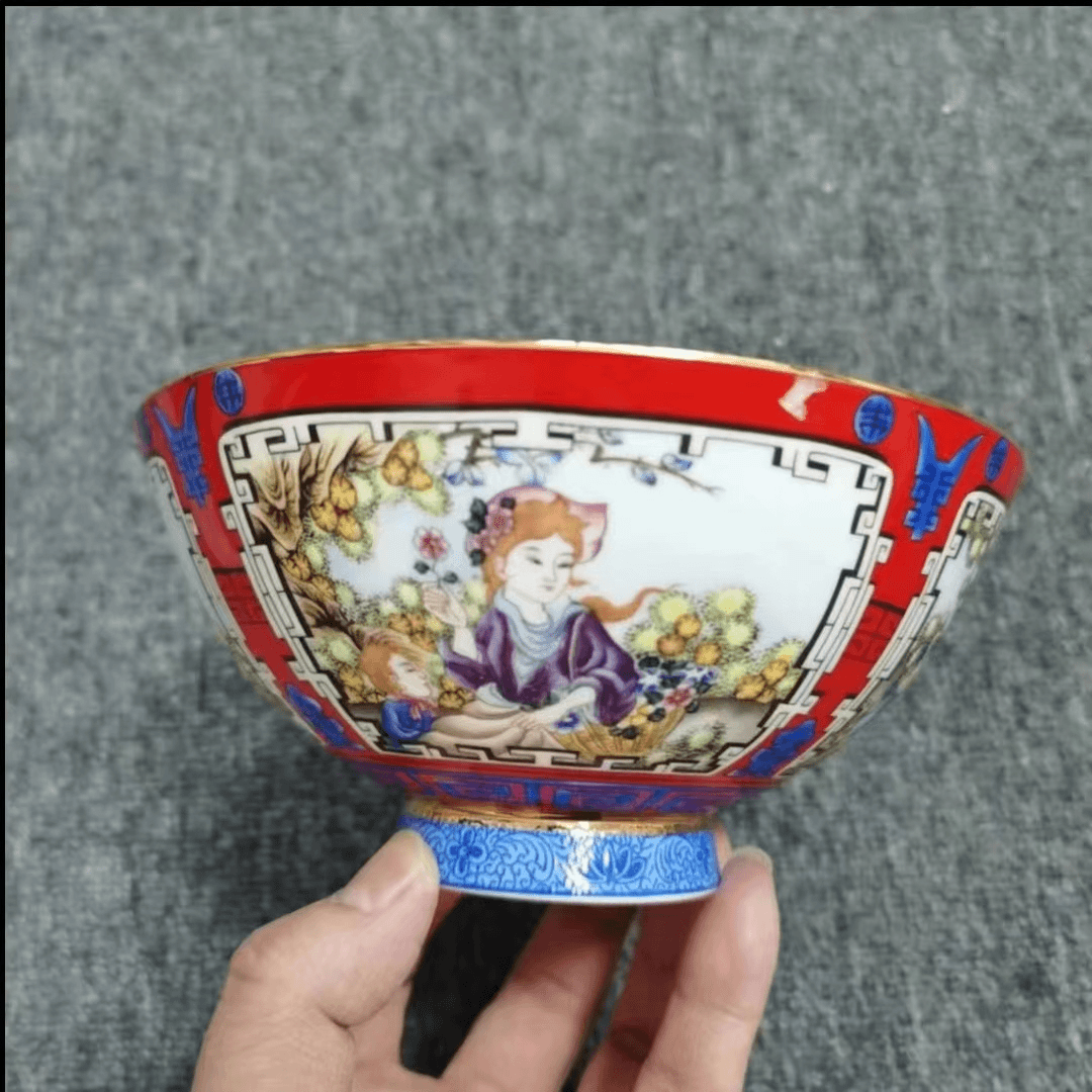 {闪购商品}珐琅彩赏碗