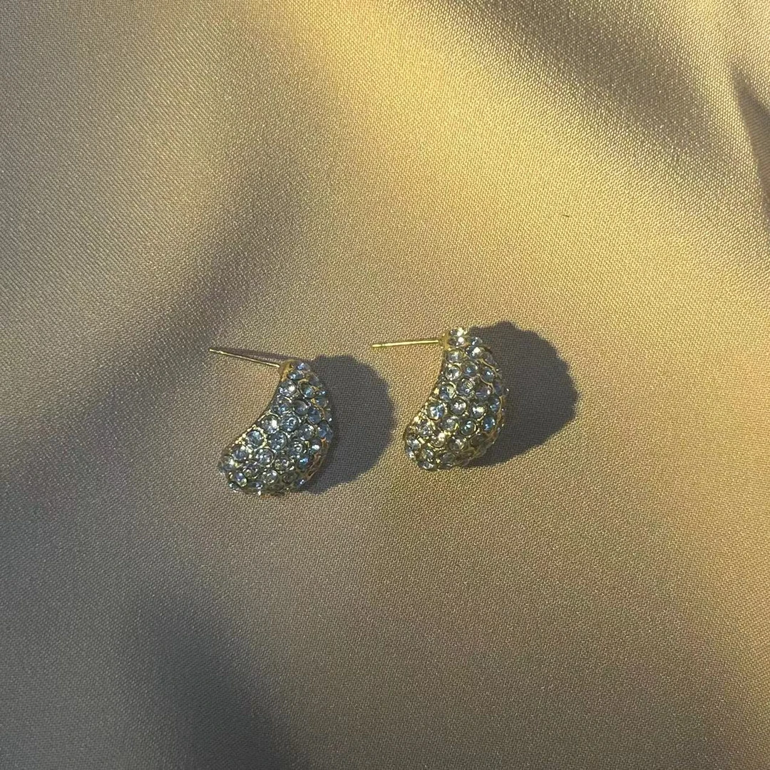 铜合金耳饰 金色精致耳钉小众高级春夏耳环轻奢气质耳饰女N1515