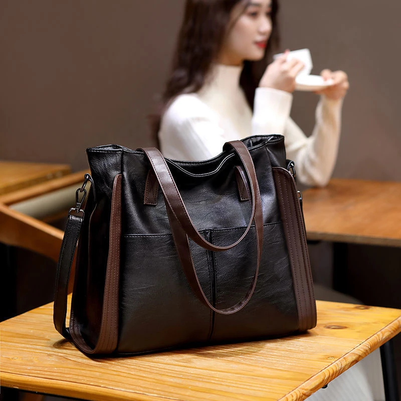 大容量软皮大包包女2023新款潮流手提包单肩女包斜挎包时尚百搭包