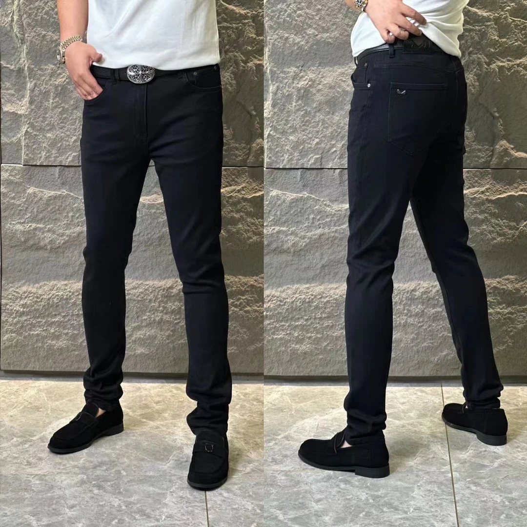 1019【公元·名品】秋季新款男士时尚百搭弹力舒适黑牛仔裤修身显瘦
