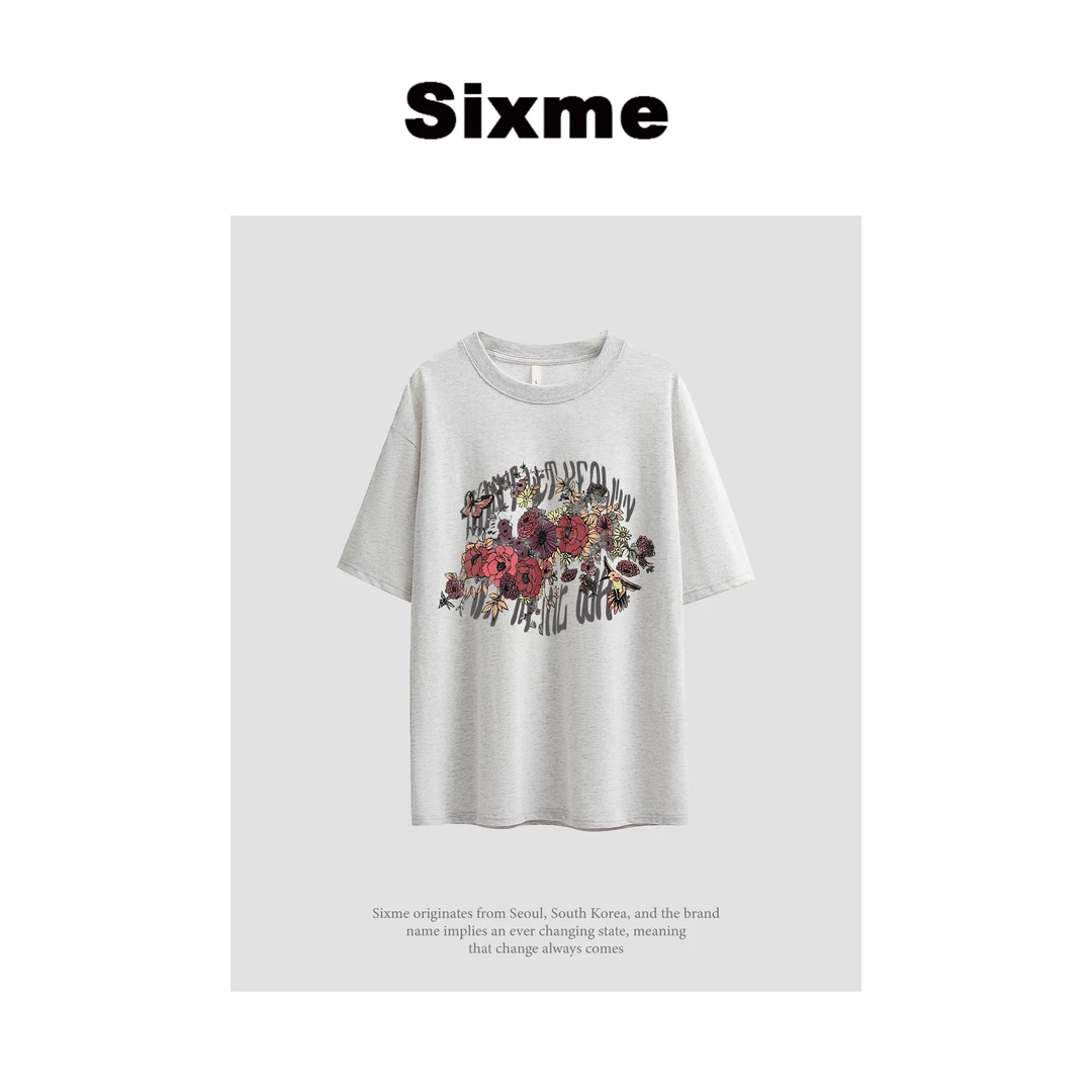 【盛夏花语】液氨冰氧棉休闲情侣夏季印花T恤