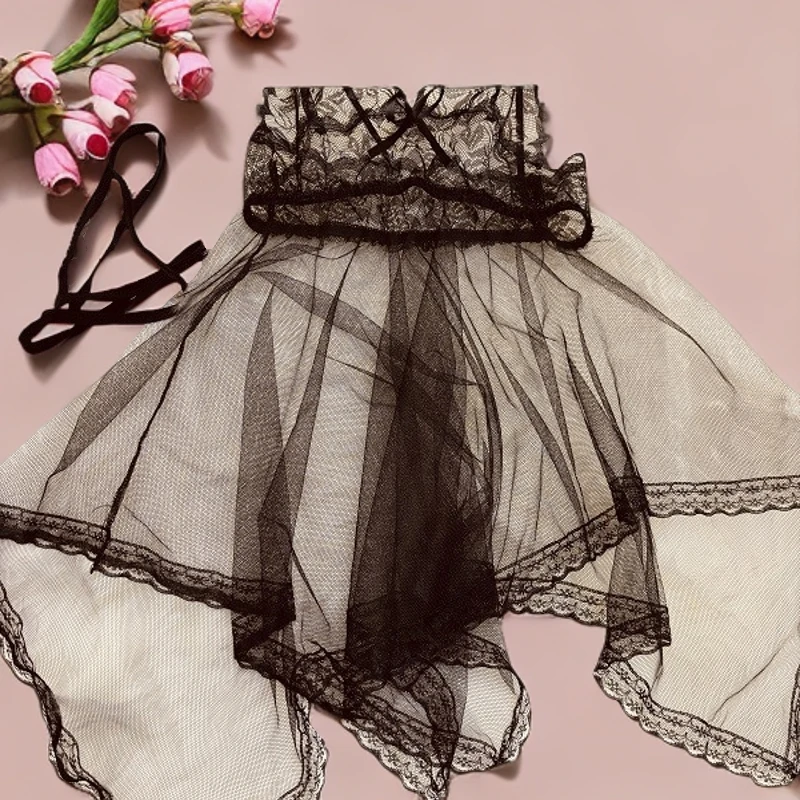 薄款短款时尚蕾丝百搭女士气质纯色镂空睡衣韩版黑色法式吊带专属