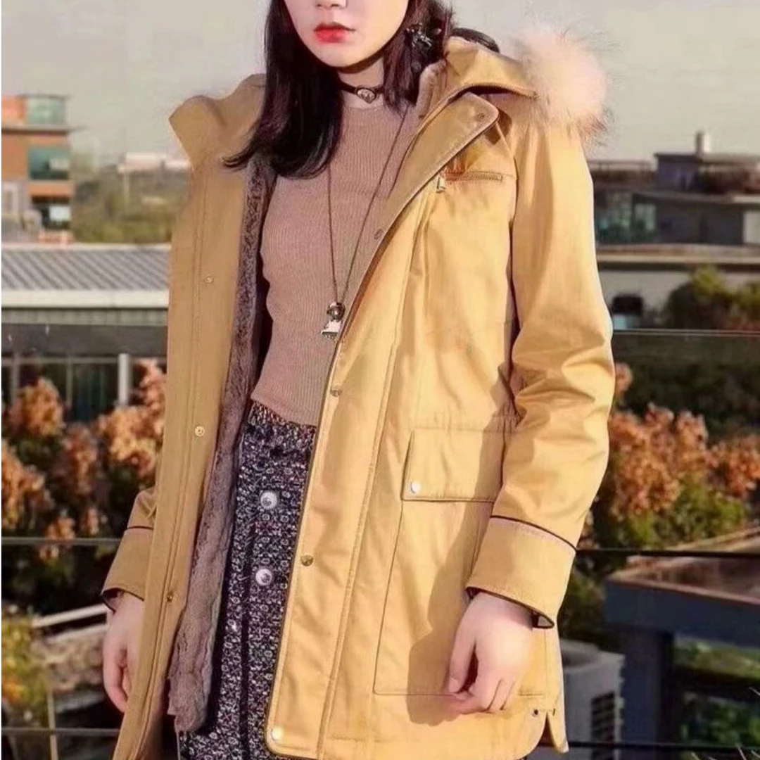 哥家专柜正品冬季保暖防风派克服 1400038-2021643-001