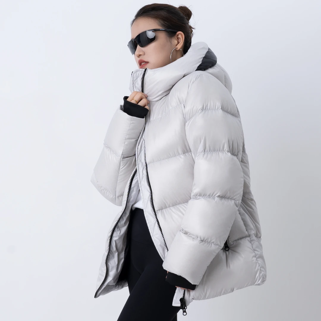 【蒙顿】呼吸泡芙系列:北欧冬95白鸭绒舒适轻柔三防面料短款羽绒服
