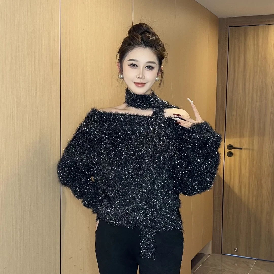 【MD原创·宵夜】2024冬季冬款时尚休闲长袖针织上衣