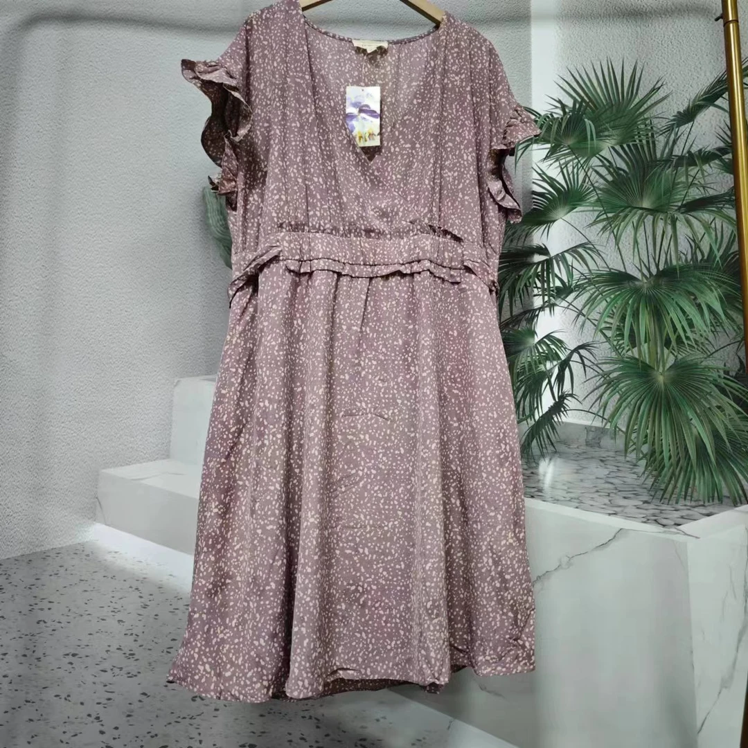 唯琳剪标 8仓A4-8-4630款  美单碎花女装连衣裙长94