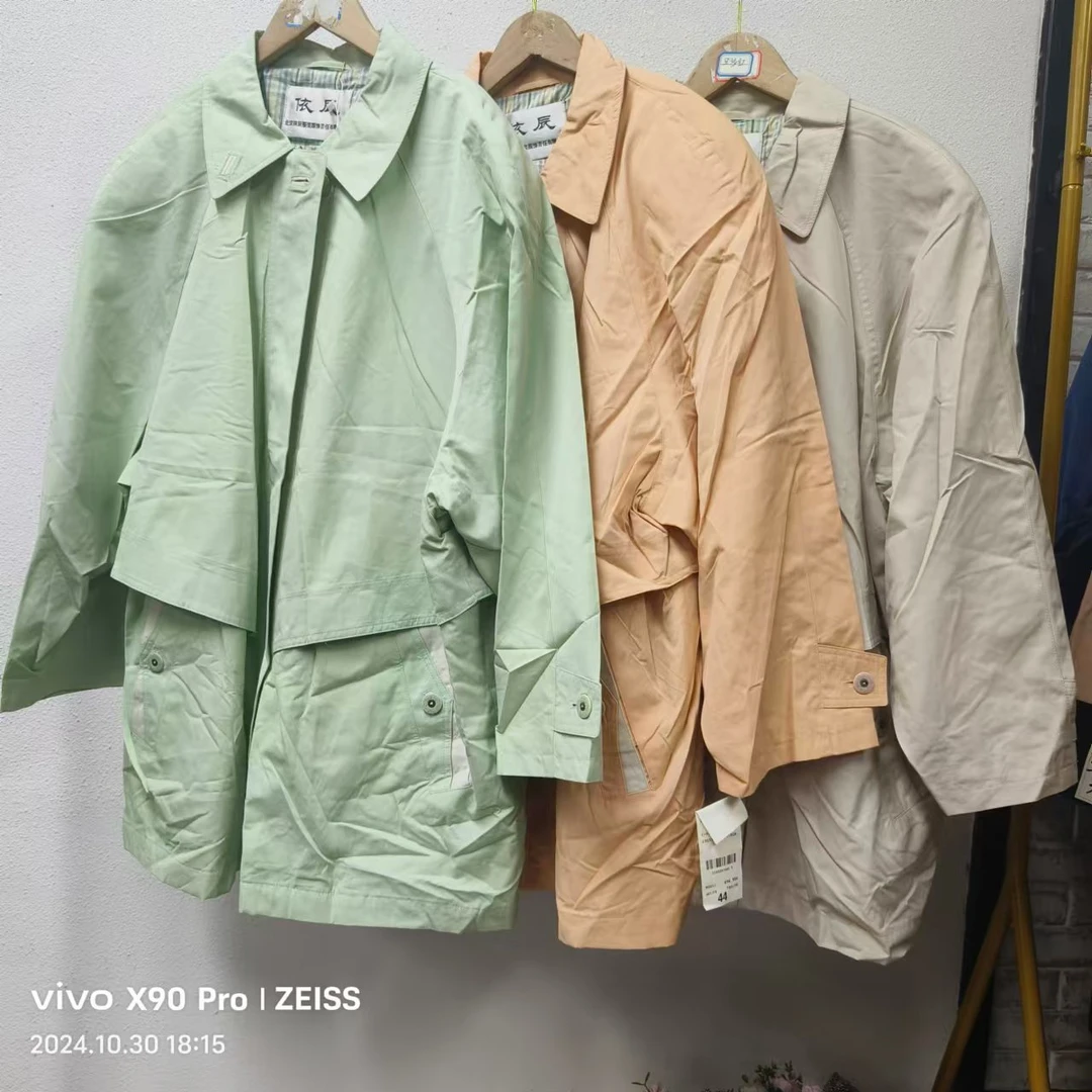 出口外单  8仓B3-12-2478款   宽松版中长款休闲外套