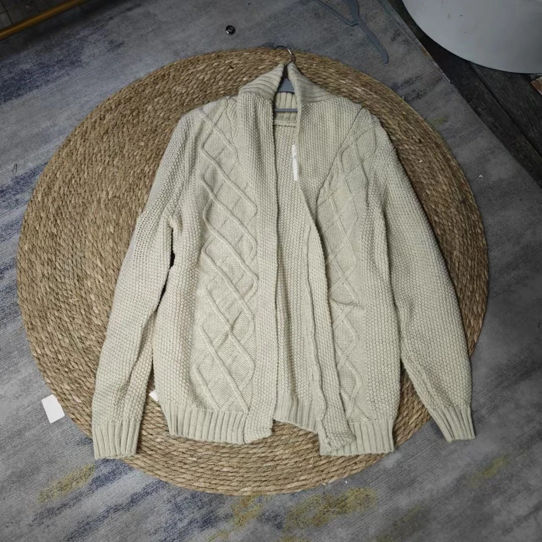 品牌剪标  7仓F5-4-2723款 杏色开衫针织毛衣