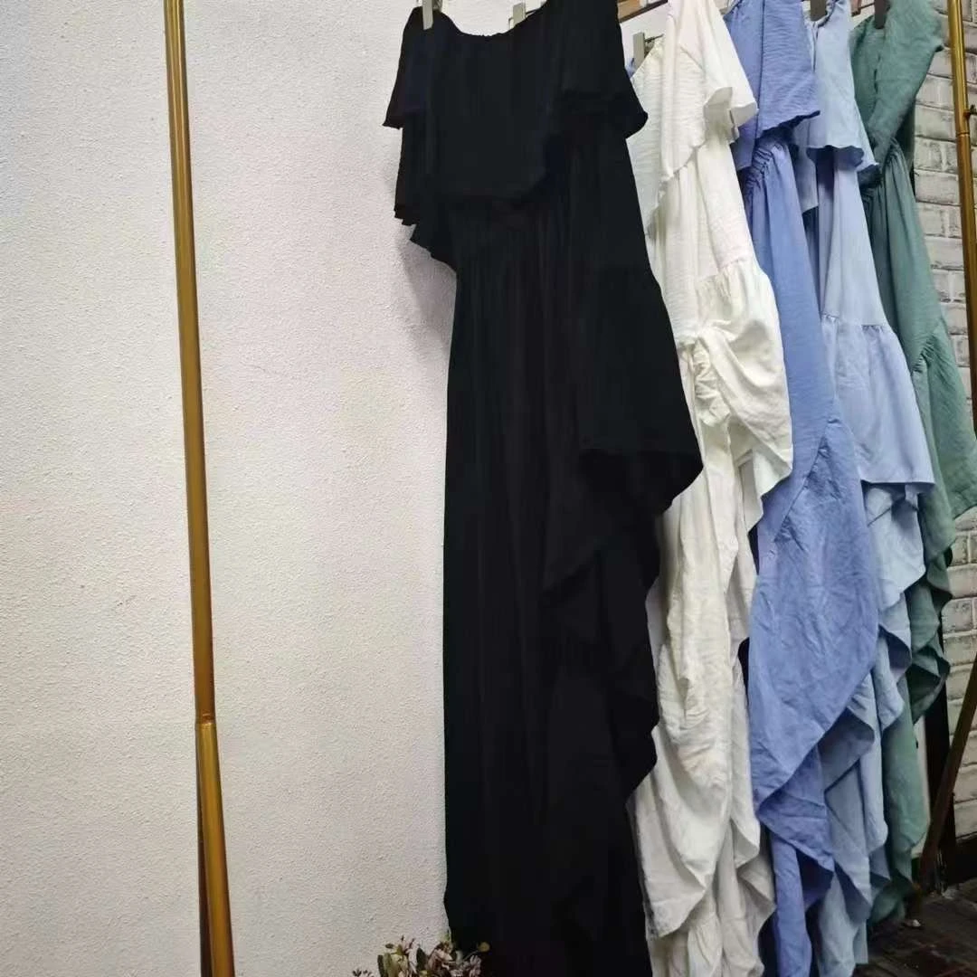 唯琳剪标   7仓S2-8-4837款   斜肩连衣裙