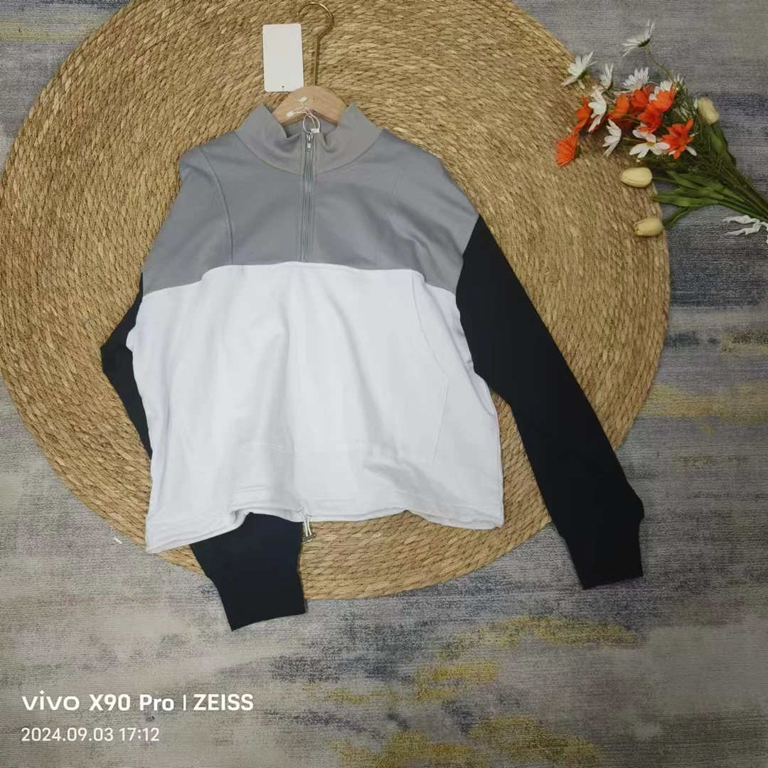 唯琳剪标  8仓A5-5-233款  薄款拉链套头卫衣