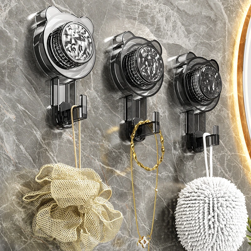 新款吸盘挂钩免打孔厨房浴室卫生间无痕真空挂钩强力瓷砖毛巾粘钩