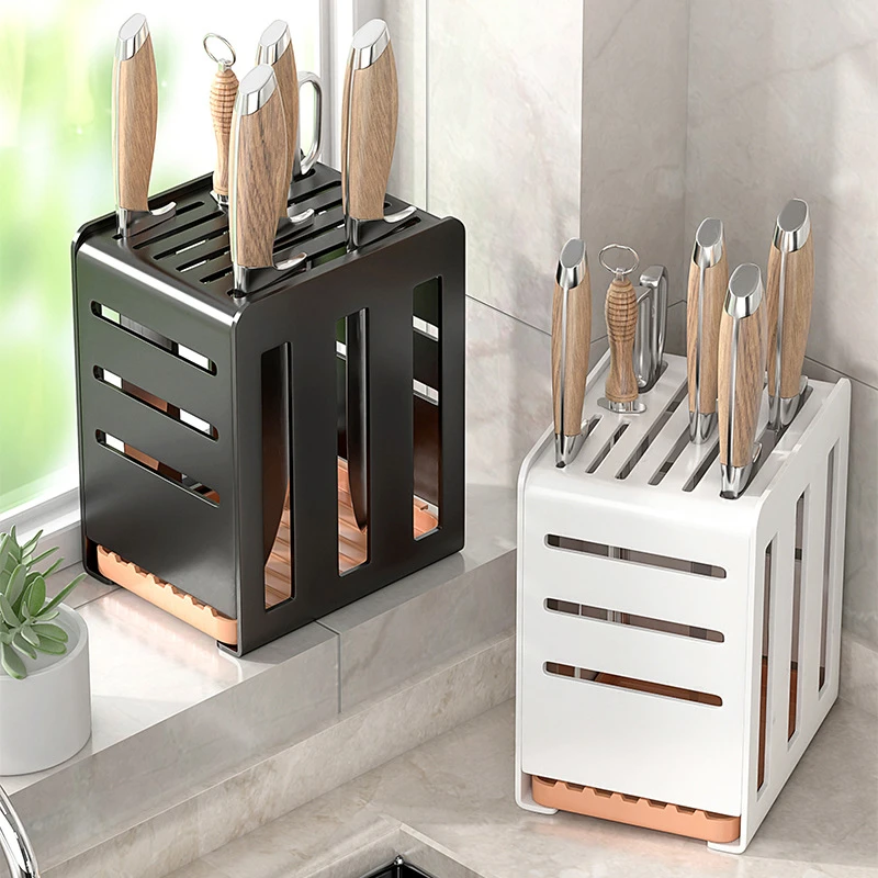 厨房置物架刀架台面筷子收纳架刀架家用一体放刀具菜刀壁挂整理具