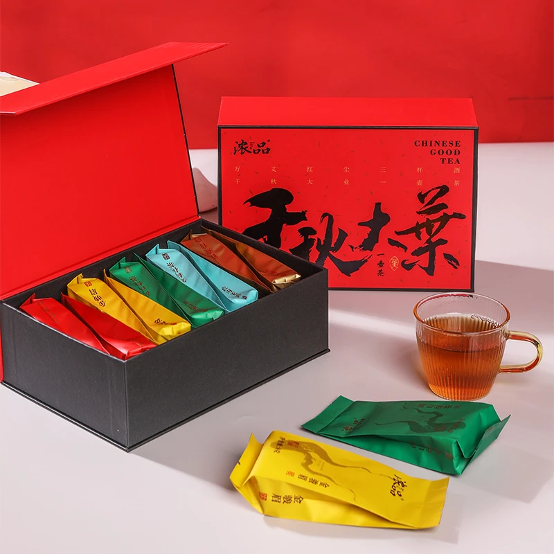 【经典茗茶】五大茗茶铁观音大红袍金骏眉高山绿茶茉莉花茶轻奢礼盒