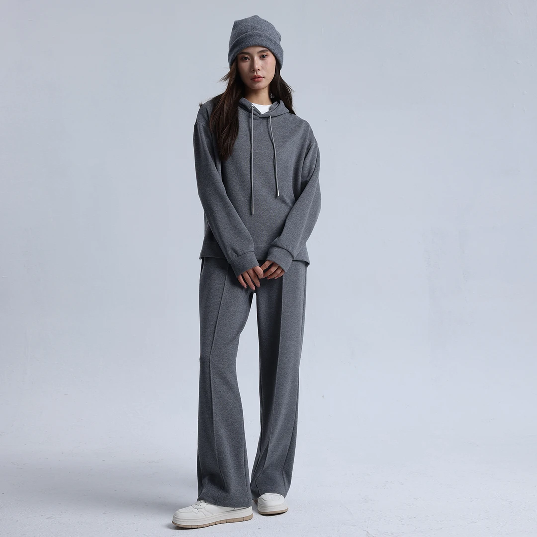 无印心匠抽绳连帽~ 慵懒&休闲运动套装-两件套 D0941