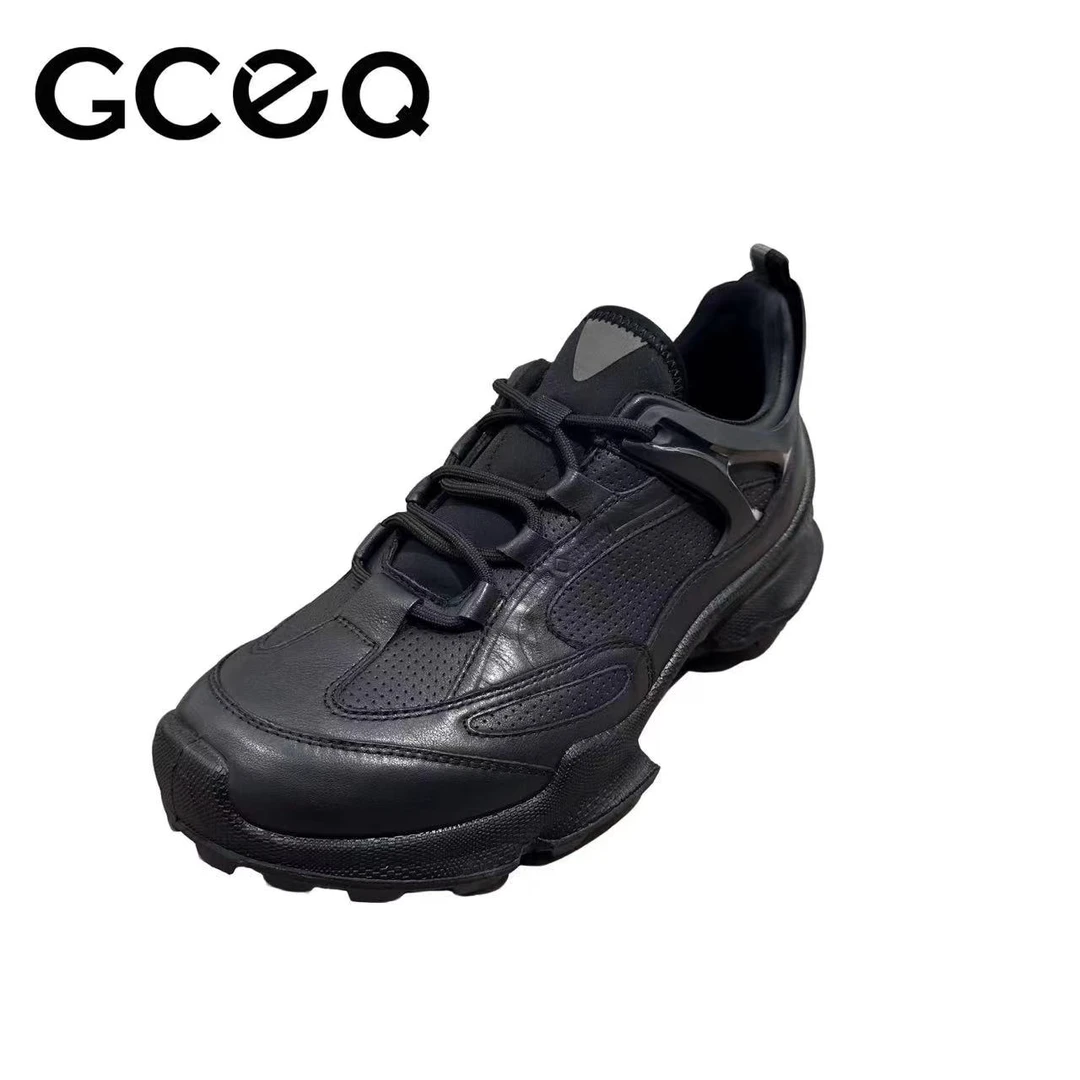 【健步C踪迹系列】黑色春夏通勤百搭跑步登山鞋厚底舒适时尚户外鞋