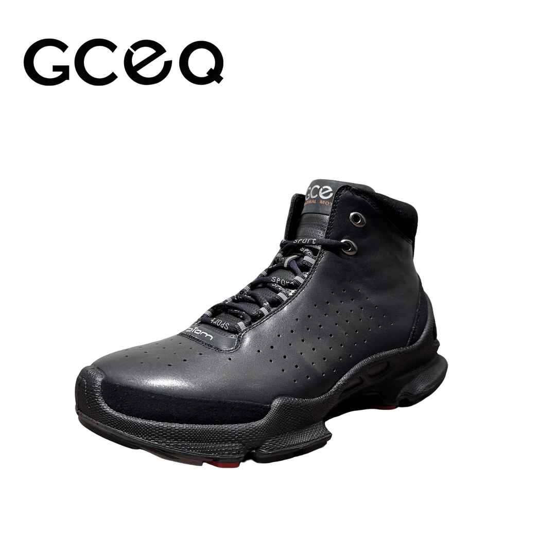 【注塑精品-大经典高帮】男士头层牛皮鞋舒适注塑秋冬防滑运动鞋