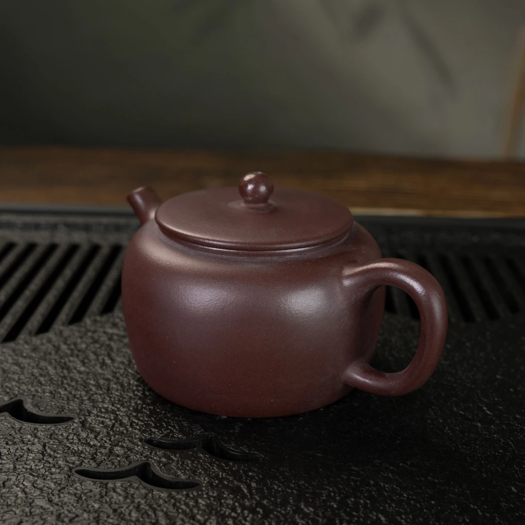ZSMT—1150宜兴紫砂壶原矿龙血砂素周盘周盘100CC