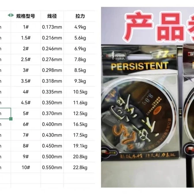 钓鱼人钓鱼线钓线日本进口全能线神韵强度拉力尼龙线不打卷渔线