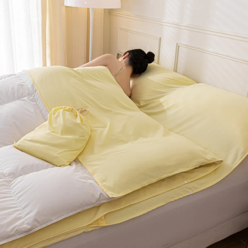 酒店隔脏睡袋旅行床单被套四件套便捷式非全棉纯棉旅游出差住宾馆