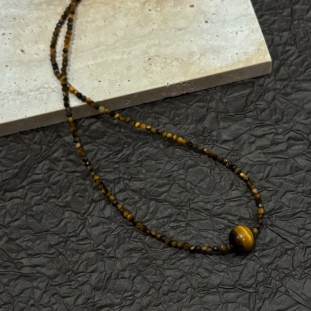 钛钢项链 【拿铁】原创小众设计手工百搭时尚气质民族风复古项链