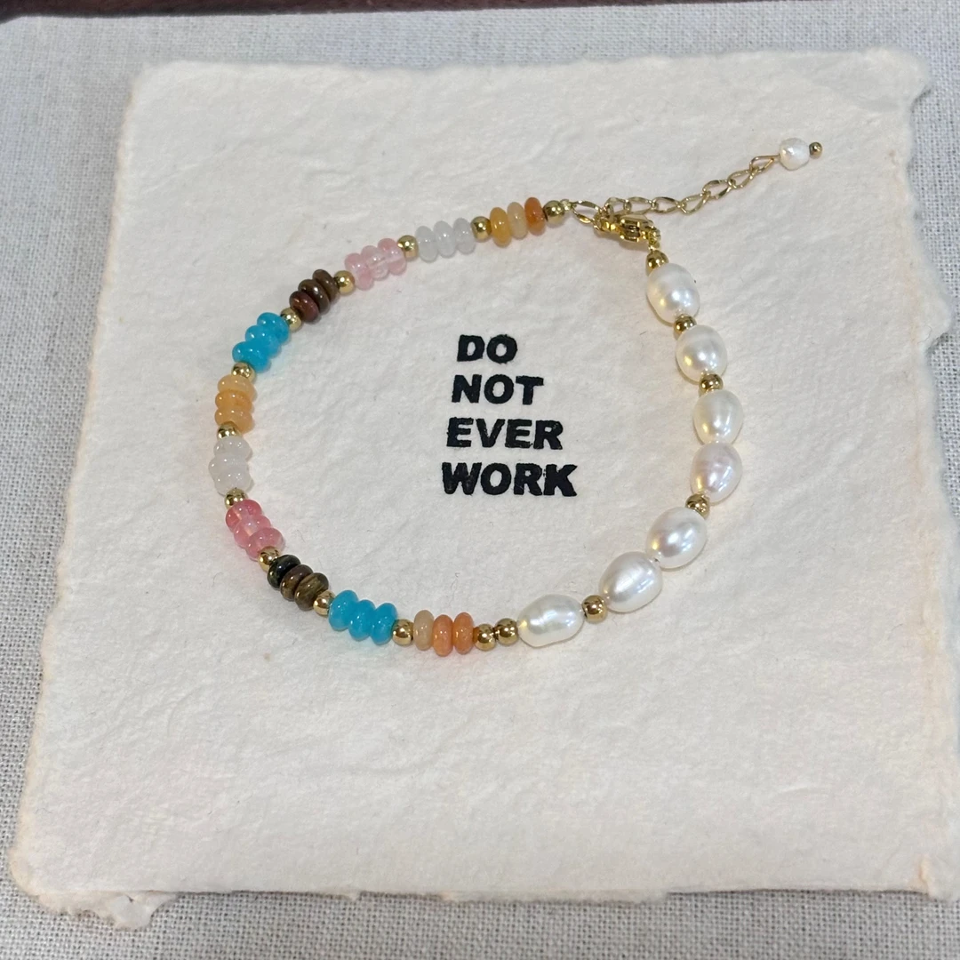 钛钢手链 【星河】原创小众设计手工民族百搭甜美复古手链