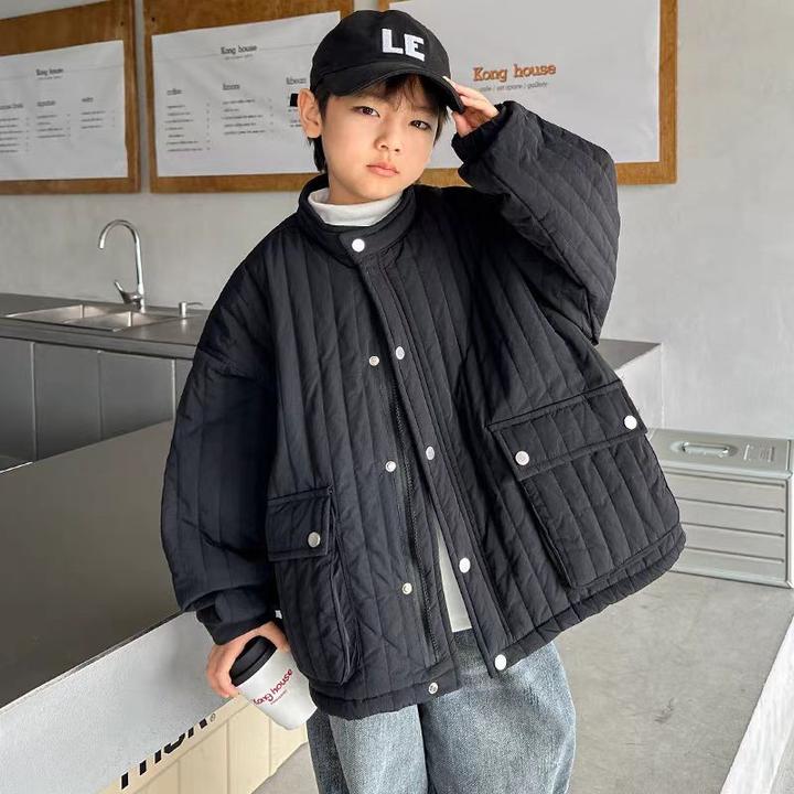 男童棉服秋冬款2024新款中大童冬季棉衣外套加厚保暖儿童装冬装潮