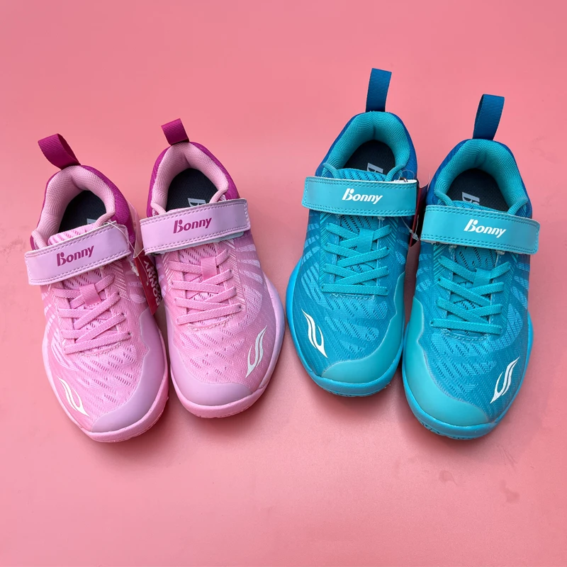 透气正品波力儿童羽毛球鞋053 054专业儿童运动跑步鞋