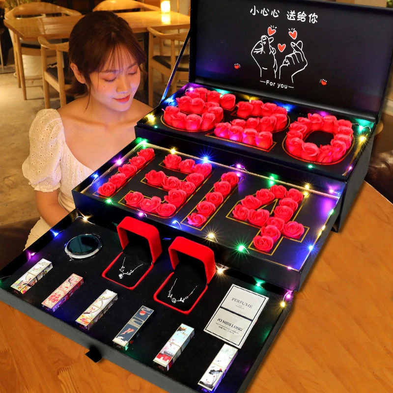 214情人节礼物礼盒装高档送女朋友老婆生日礼物女生实用浪漫表白