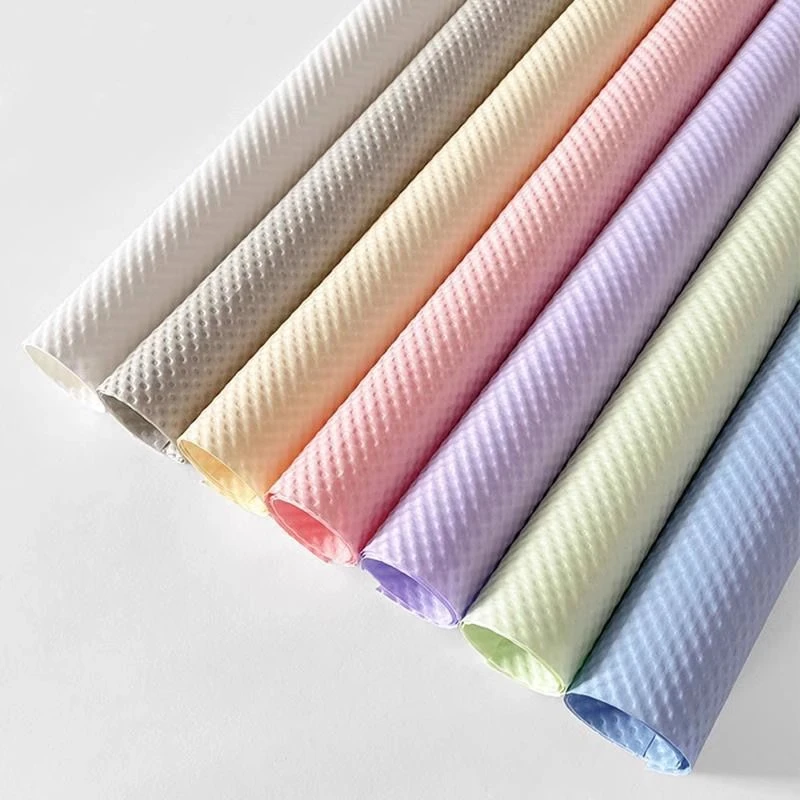 立体压纹风华纸鲜花包装加厚包装纸花艺花店花束包花纸艺术棉纺纸