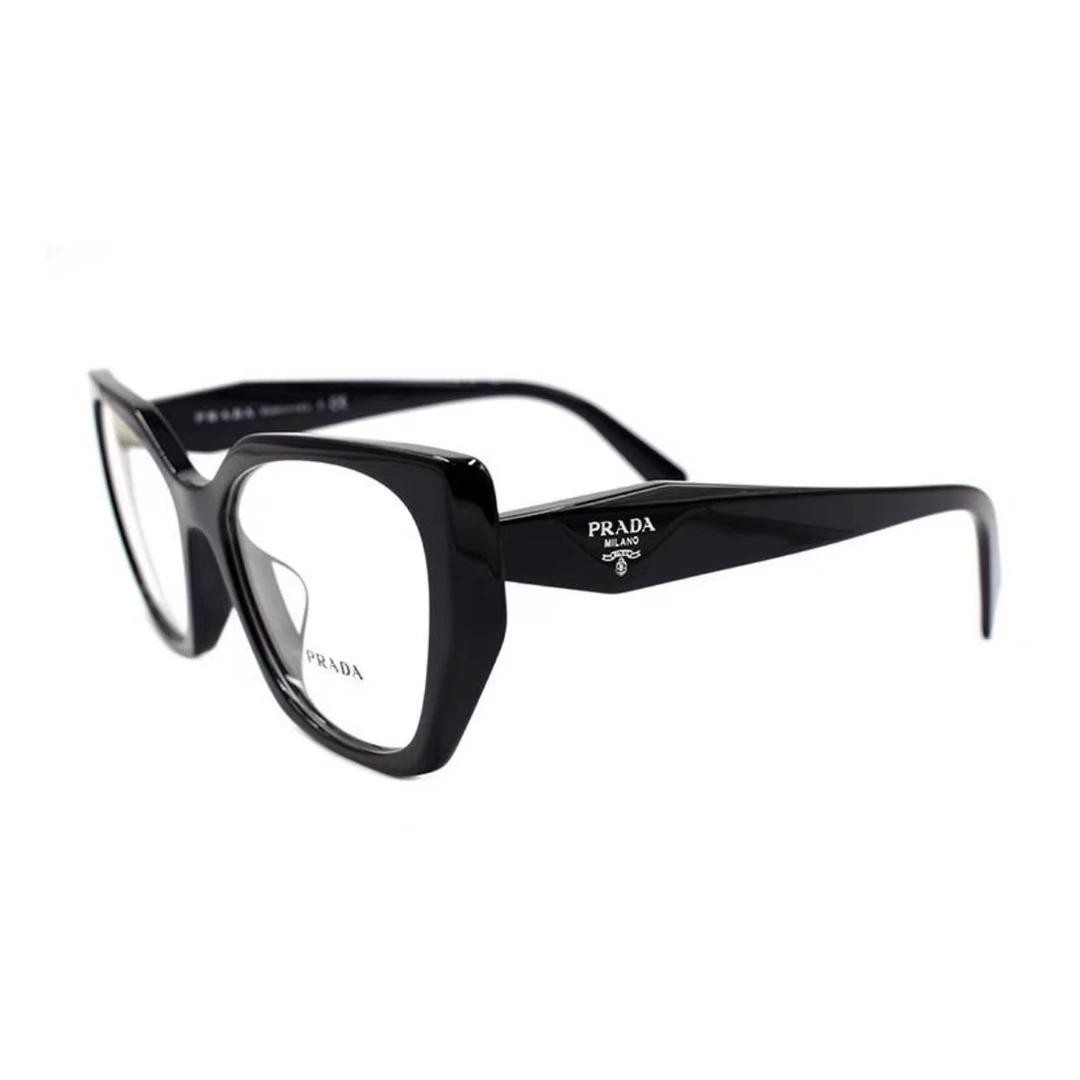 99新 Prada/普拉达 黑色摩登复古平光镜