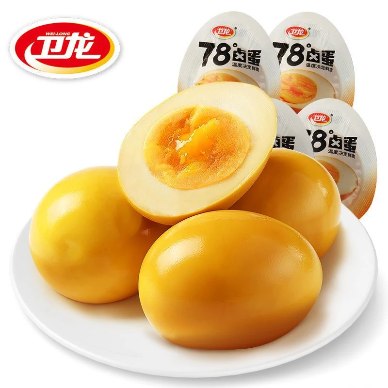 卫龙78°卤蛋好吃解馋零食卤味即食早餐网红款溏心蛋休闲食品美味