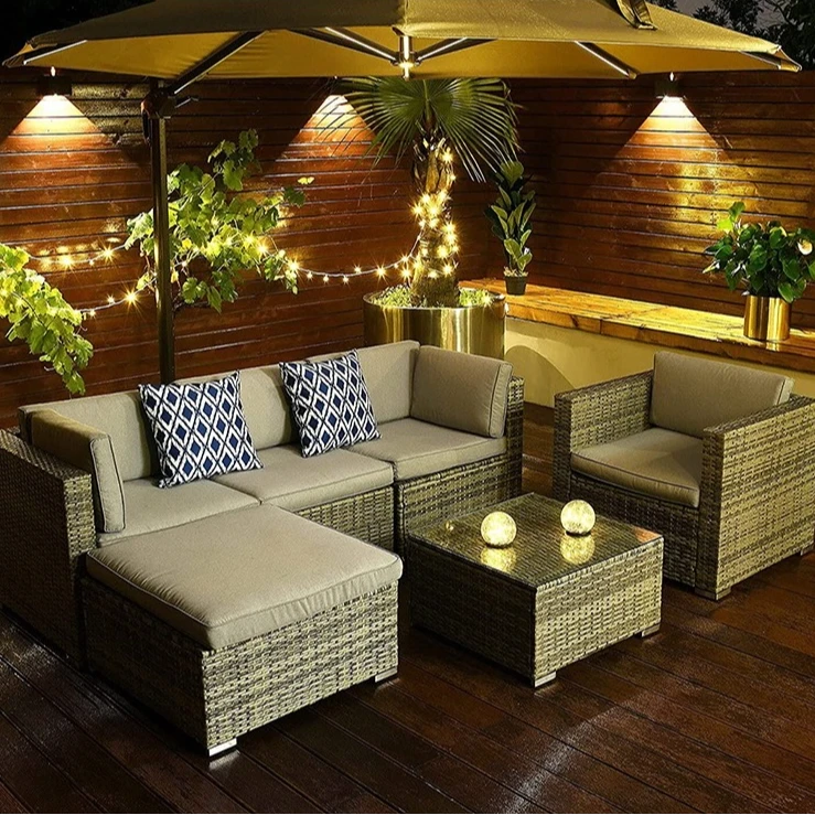 阳台椅子酒店沙发套装院子茶几组合藤编防嗮防水沙发组合厂家促销