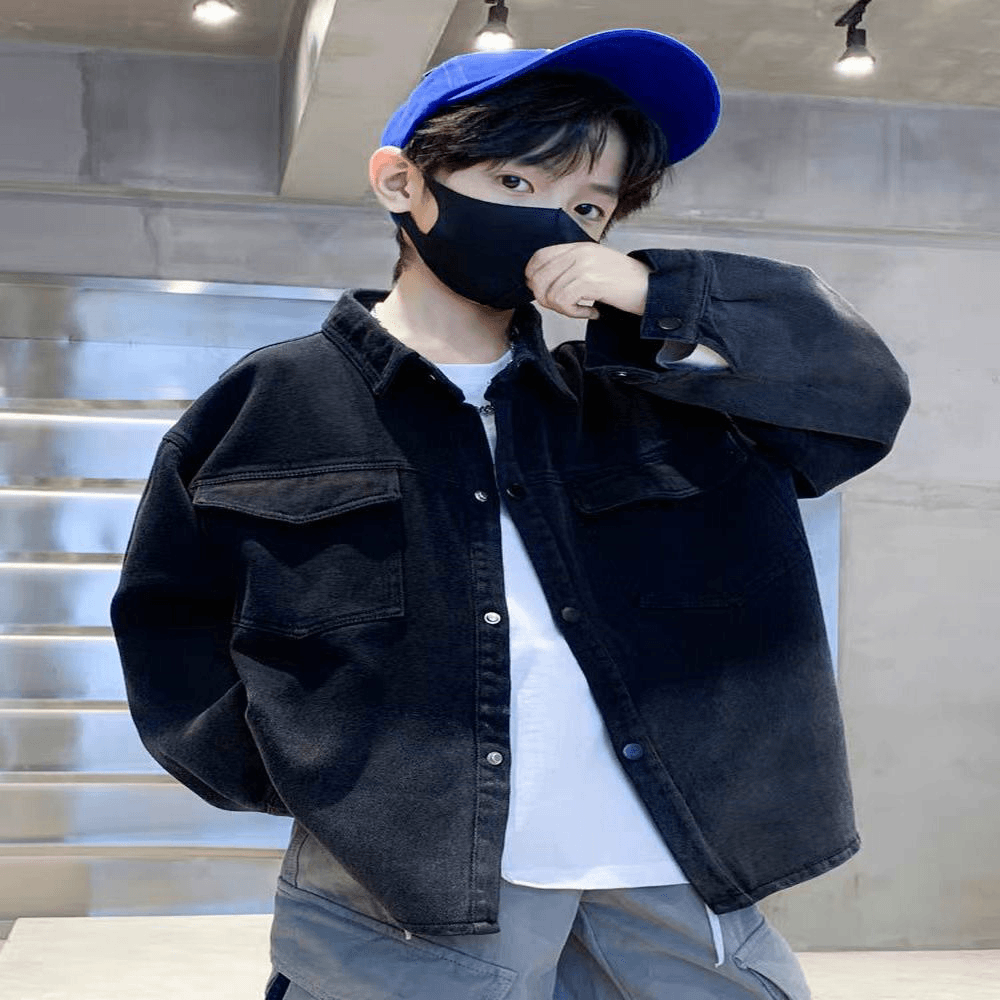 编码C【499】儿童春秋款潮流时尚牛仔外套