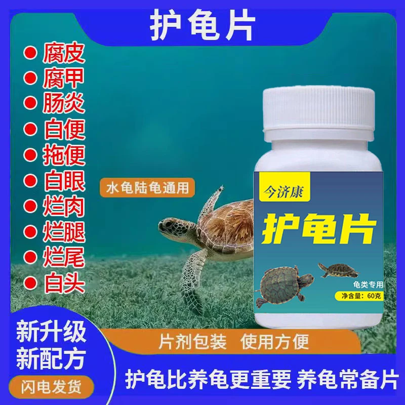 今济康护龟片龟鳖腐皮烂甲白眼厌食净化水质宠物龟鳖专用护龟片