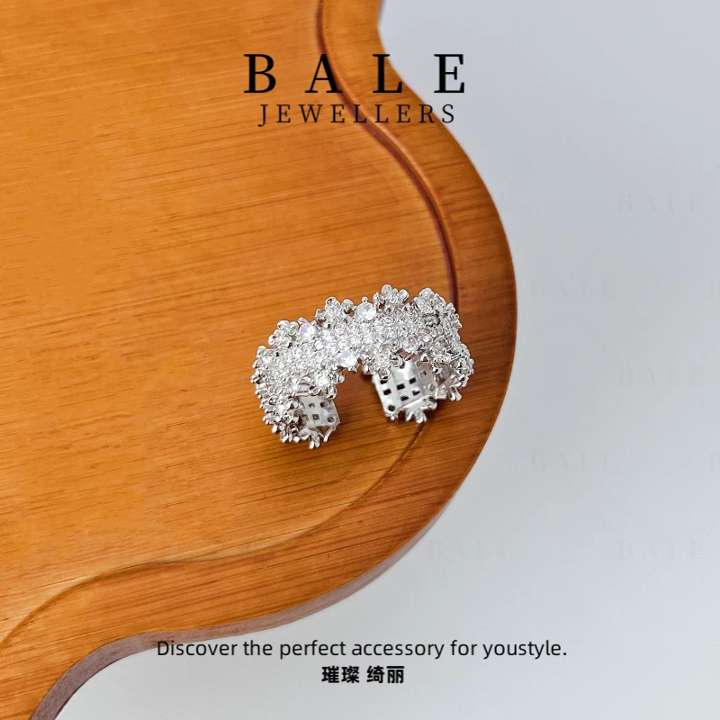 铜合金合成锆石戒指 T0932 <·满天星·> 璀璨星河