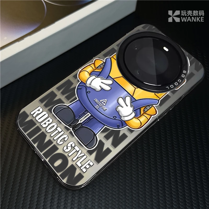 卡通小黄人适用华为mate60pro手机壳创意prua70个性40/50全包防摔