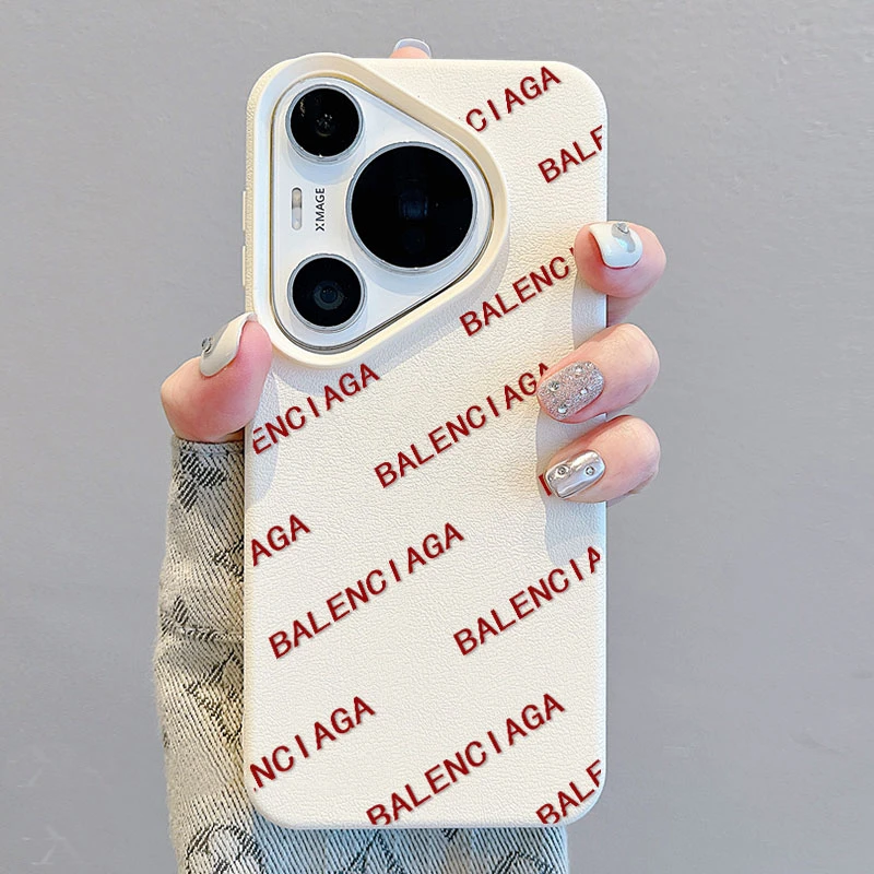 巴黎潮牌适用华为pura70Pro手机壳70ultra创意Mate60/50皮纹防摔