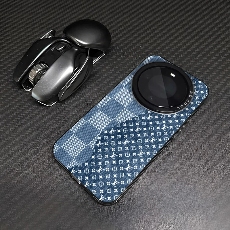 轻奢印花牛仔适用华为mate60pro手机壳创意Pura70苹果16全包防摔