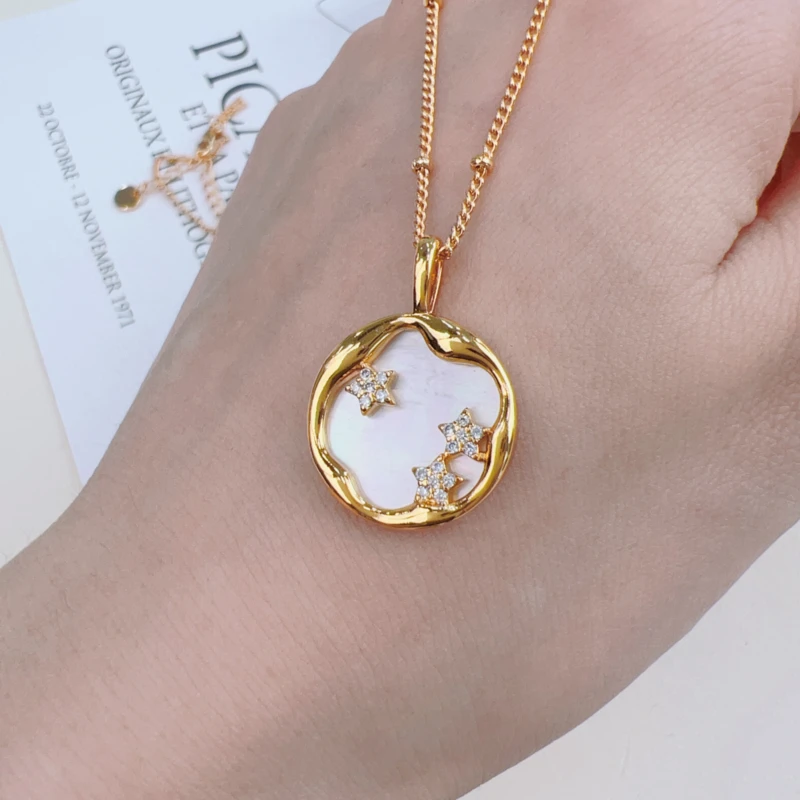 铜合金合成锆石吊坠 法式吊坠 GNL 3541